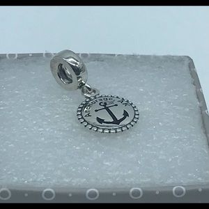 Pandora “Anchorage,AK” Travel Destination Silver Anchor Charms P53-1